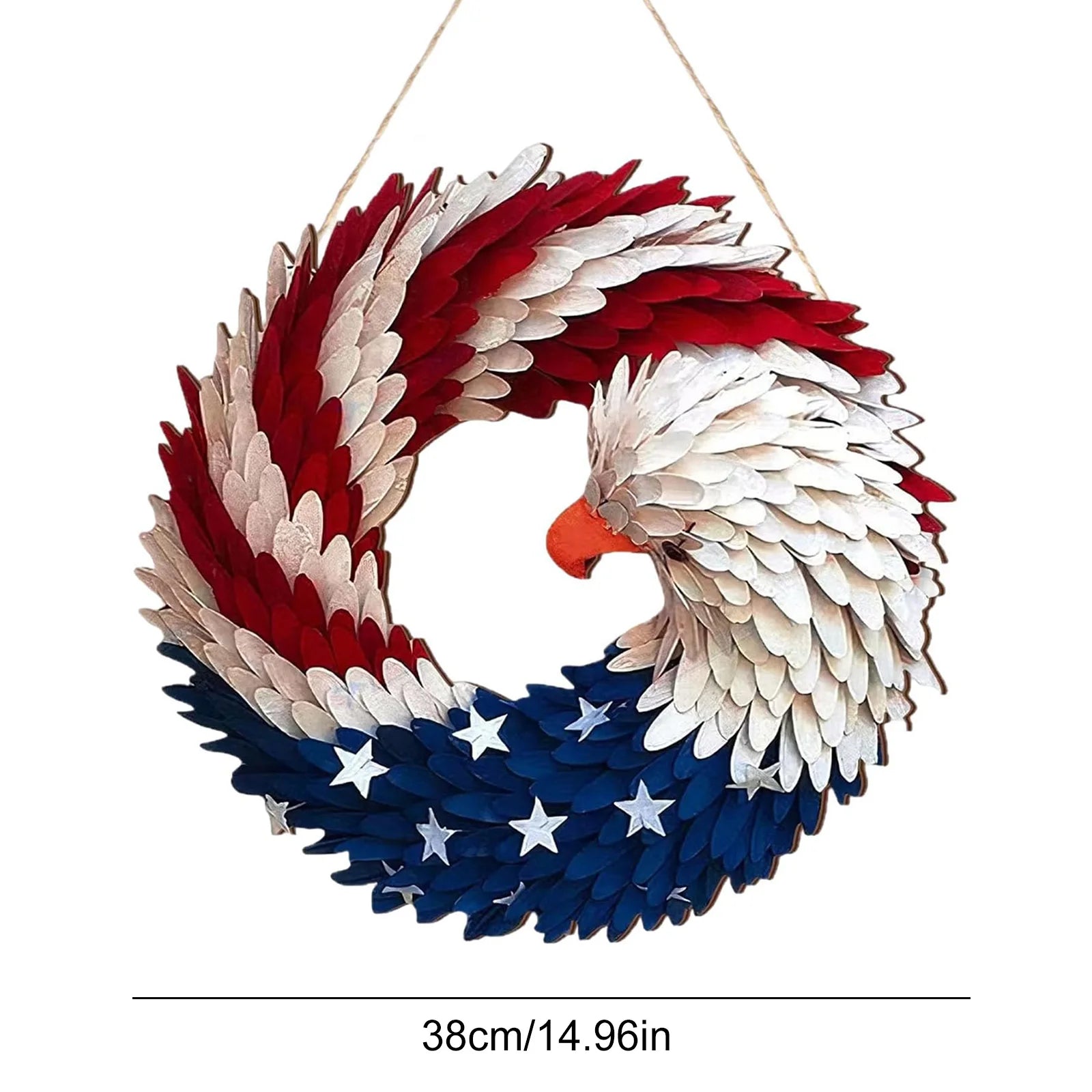 American Eagle Flag Patriotic Wreath