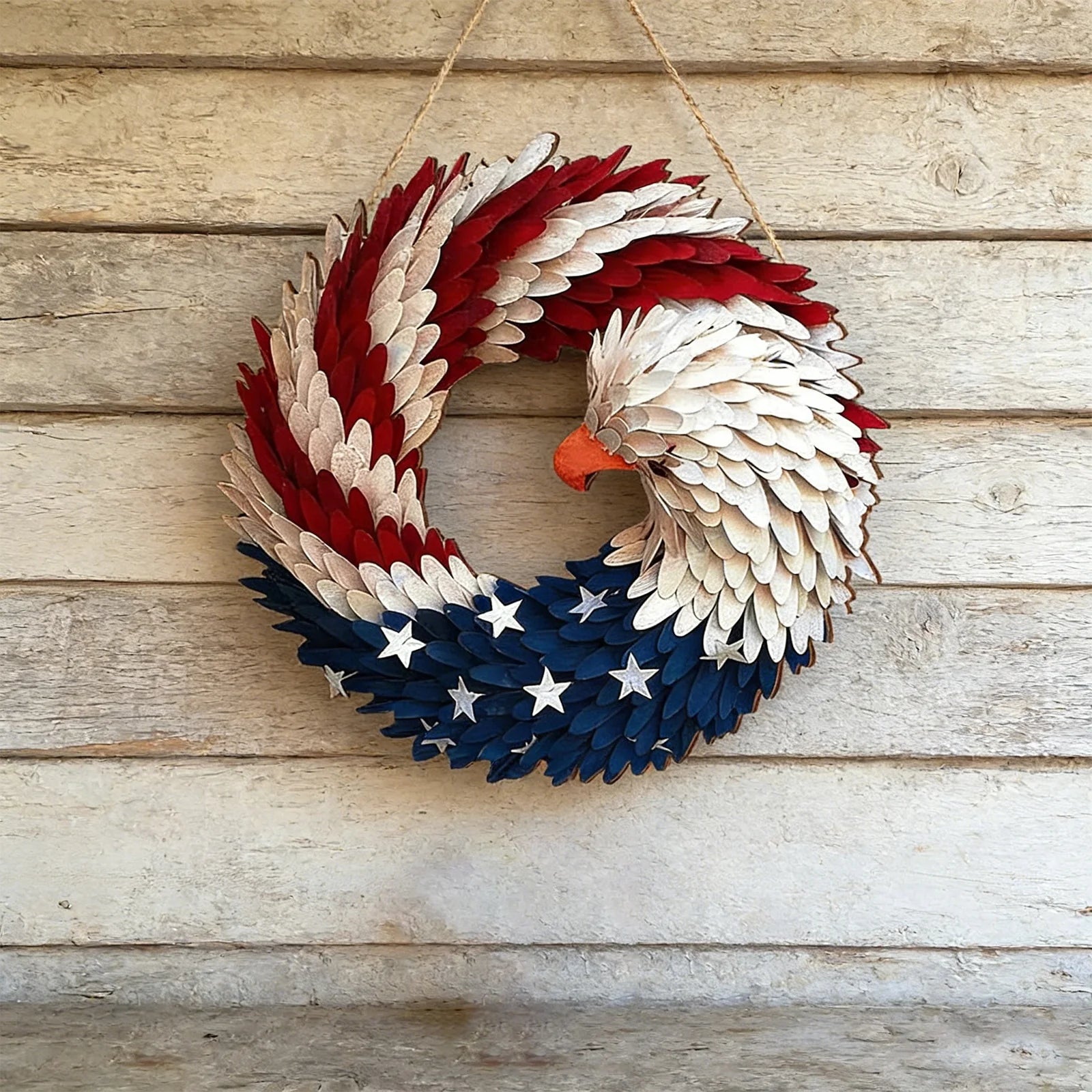 American Eagle Flag Patriotic Wreath