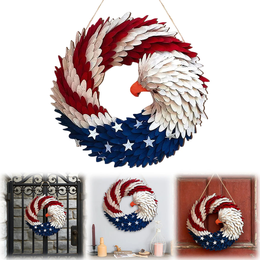 American Eagle Flag Patriotic Wreath