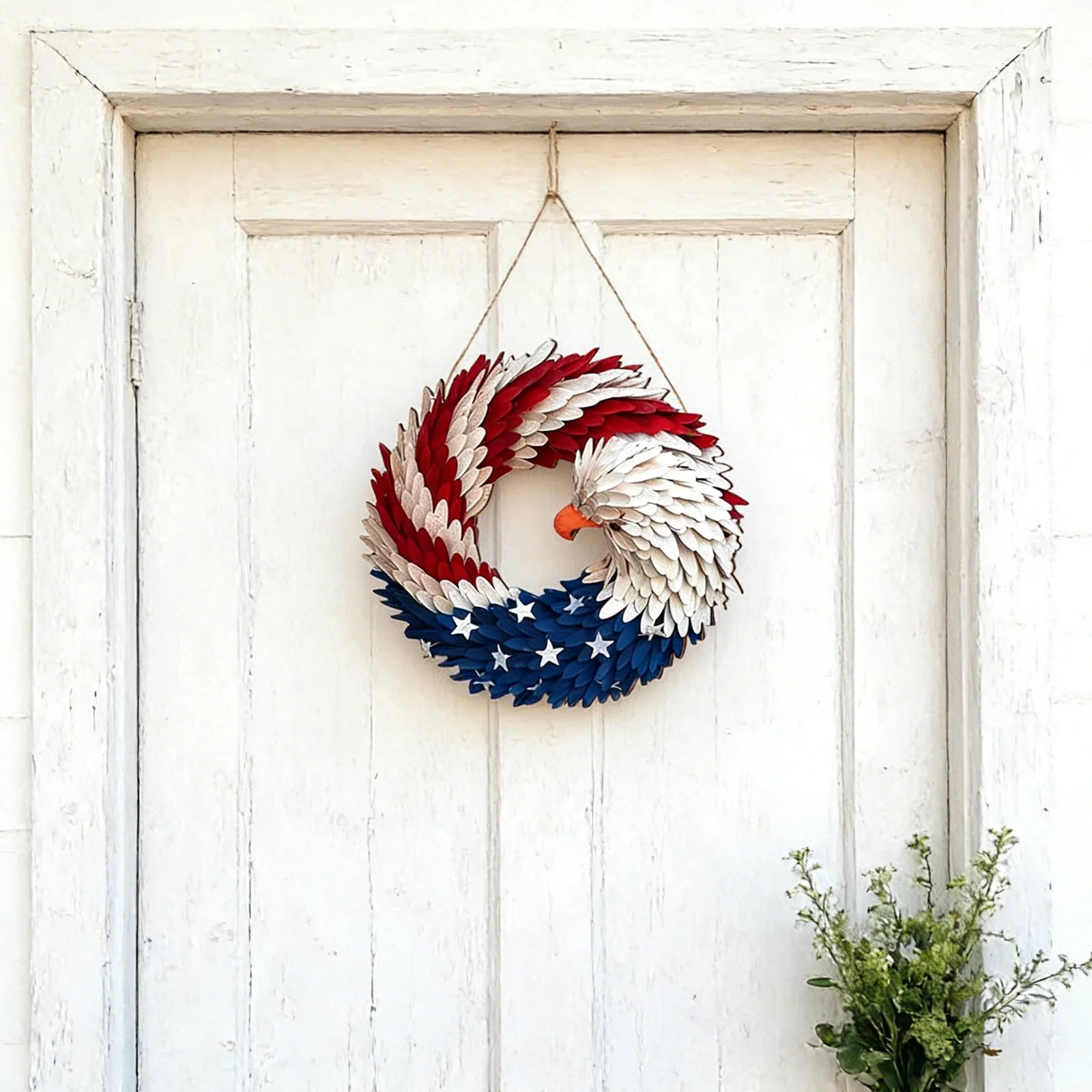 American Eagle Flag Patriotic Wreath